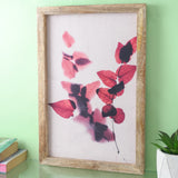 Pink Leaves Canvas Painting