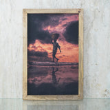 Man on the Beach Canvas Painting