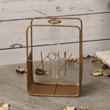 Joy Testube Planter- Gold