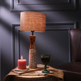 Vintage Handcrafted Lamp With Jute Shade