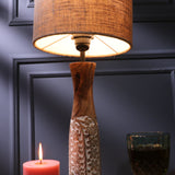 Vintage Handcrafted Lamp With Jute Shade