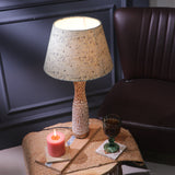 Textured Lamp With Pastel Green Shade