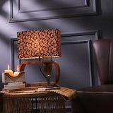 Rectangular Lamp With Traditional Black Shade