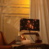 Rectangular Lamp With Pink Floral Shade