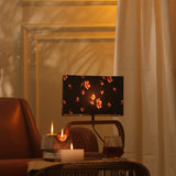Rectangular Lamp With Pink Floral Shade