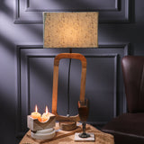 Cylindrical Lamp With Pastel Green Shade