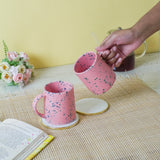 Pink Terrazzo Mug Set of 2