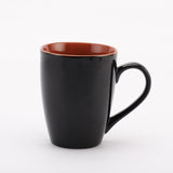 Ceramic Black Glazed Mug- Set of 6