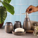 Ceramic Bath Accessory Set- Grey