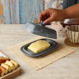 Grey Ceramic Butter Dish