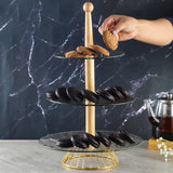 Clear Glass Three-Tier Cupcake Stand