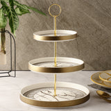Ceramic Three-Tier Cupcake Platter