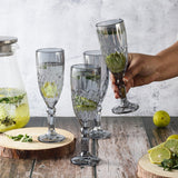 Tinted Tall Goblet- Grey