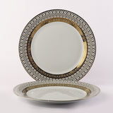 Ceramic Gold Fiesta Quarter Plate- Set of 2