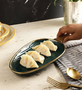 Shovel Ceramic Serving Platter- Teal