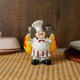 Ceramic French Chef Salt and Pepper Shaker