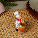 Ceramic Chef Toothpick Holder