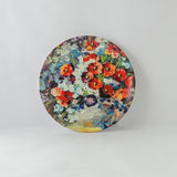 Red Flower Bouquet Wall Plate