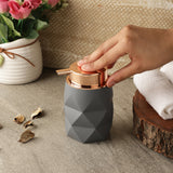 Diamond Cut Soap Dispenser- Grey