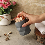 Diamond Cut Soap Dispenser- Grey