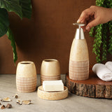 Pore Slate Bath Accesssory Set- Brown