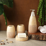 Pore Slate Bath Accesssory Set- Brown