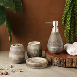 Swirl Bath Accesssory Set- Umber