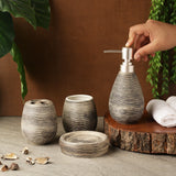 Swirl Bath Accesssory Set- Umber
