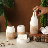 Pore Slate Bath Accesssory Set- White