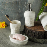 Ceramic Minimalist White Bath Accessory