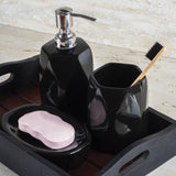 Ceramic Midnight Black Bath Accessory