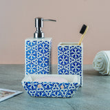 Ceramic Blue Moroccan Bath Accessory
