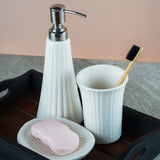 Ceramic Elegant White Bath Accessory