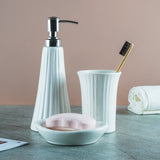 Ceramic Elegant White Bath Accessory