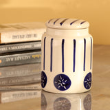 Bohemian Ceramic Storage Jar- Small