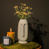 Ceramic Face Vase- Blue