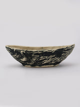 Ceramic Wood Textured Planter- Blue