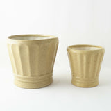 Beige Shuttle Ceramic Planter