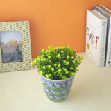 Worli Art Ceramic Planter- Green