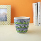 Worli Art Ceramic Planter- Green