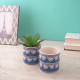 Worli Art Ceramic Planter- Set of 2