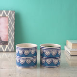 Worli Art Ceramic Planter- Set of 2