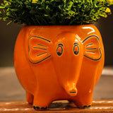 Orange Jumbo Cramic Planter