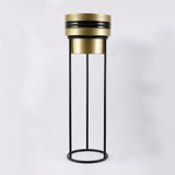 Metal Gold Black Planter With Stand- S