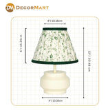 Modern Bedside Metal Table Lamp with Lampshade - Light for Bedroom, Living Room & Office (Bulb Included)