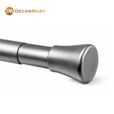 Extendable Metal Curtain Tension Rod – No Drill Spring Loaded Anti-Skid Rod