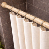 Extendable Metal Curtain Tension Rod – No Drill Spring Loaded Anti-Skid Rod