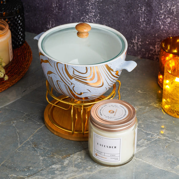Ceramic Fondue Cheese & Candle Gift Hamper