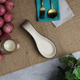 Minimal Black Rim Spoon Rest - The Decor Mart