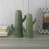 The Green Cactus Vase- Set of 2